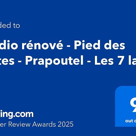 Studio Renove - Pied Des Pistes - Prapoutel - Les 7 Laux Les Adrets Dış mekan fotoğraf