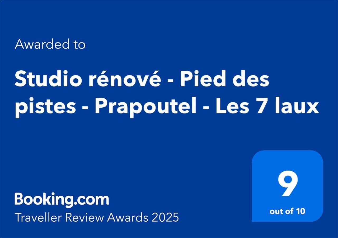 Studio Renove - Pied Des Pistes - Prapoutel - Les 7 Laux Les Adrets Dış mekan fotoğraf